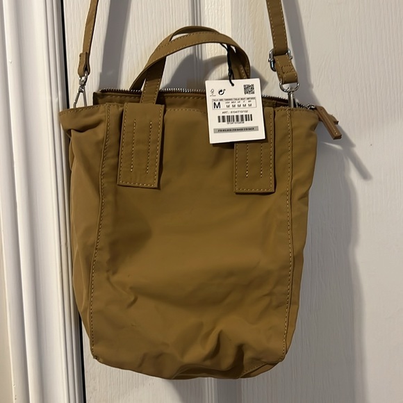 NWT Zara Rectangular Shopping Bag Camel/Tan - Picture 5 of 5